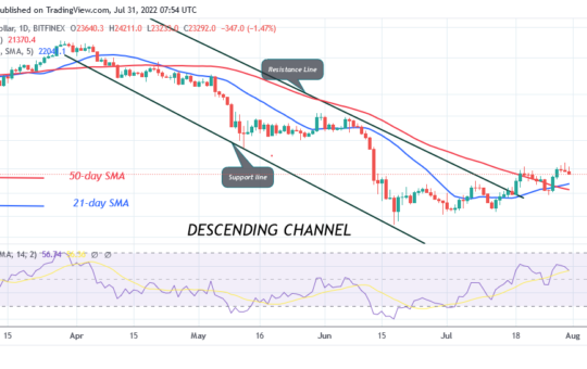 Bitcoin Price Prediction for Today July 31: BTC Price Is Range Bound as It Holds Above $22.5K