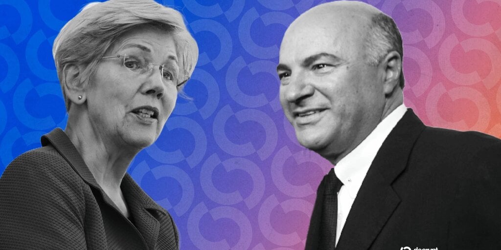 Shark Tank's Kevin O’Leary Says Warren Wrong to 'Tie' Stablecoin Bill to Trump