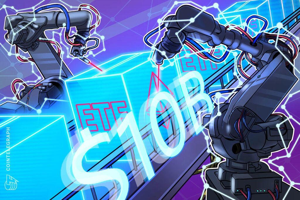 BlackRock's Spot Ethereum ETF Hits $10B, Third Fastest Ever