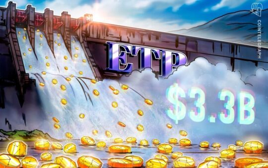 Bitcoin, Ethereum and Solana ETFs See $3.3B Inflows Last Week